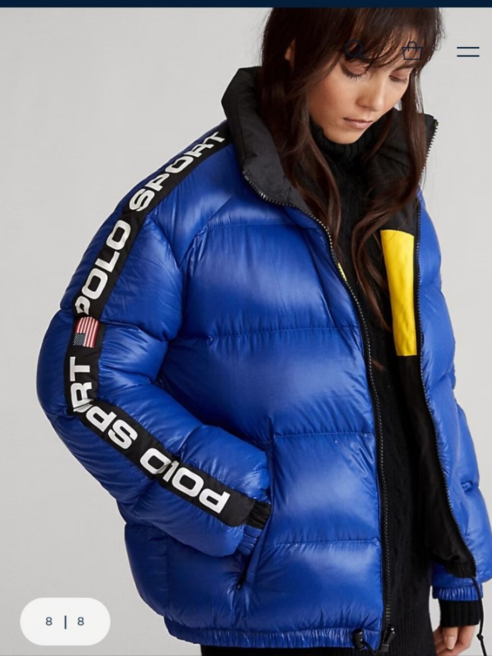 POLO RALPH LAUREN reversible Puffer Down Jacket Size M